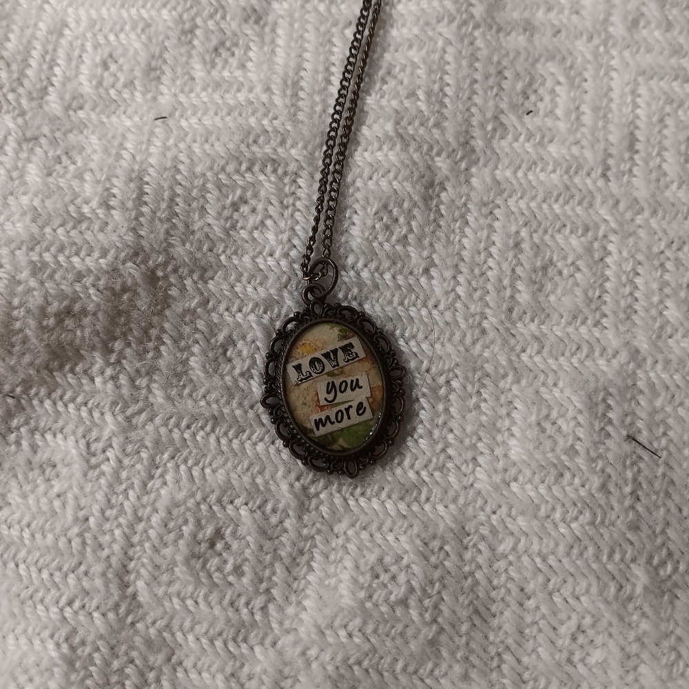 Love You More Pendant Necklace